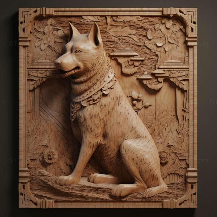 Nature and animals (st Phunsan dog 4, NATURE_1548) 3D models for cnc